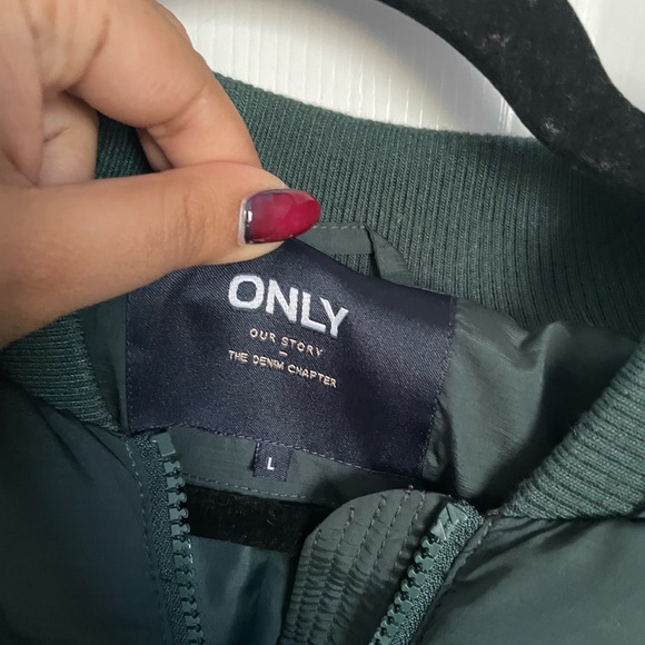 Dark Green Bomber Jacket - Picture 3 of 4